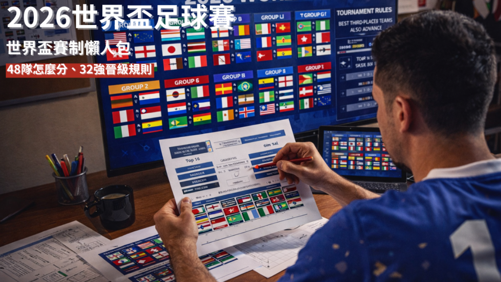 2026世界盃賽制懶人包：48隊怎麼分組？32強晉級規則一次看懂