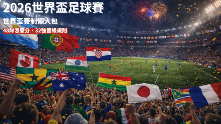 2026世界盃賽制懶人包：48隊怎麼分組？32強晉級規則一次看懂