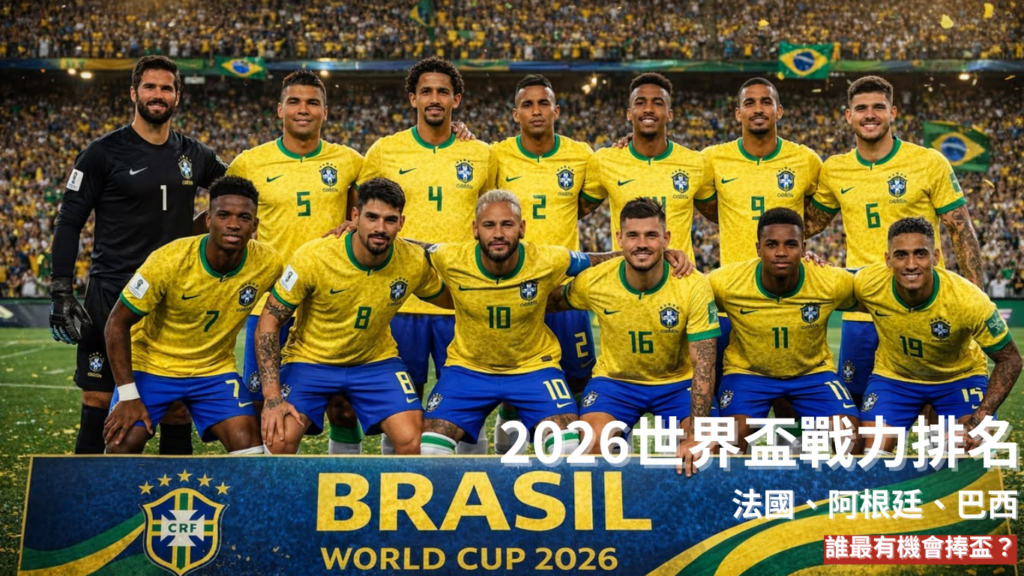 2026世界盃戰力排名｜法國、阿根廷、巴西誰最有機會捧盃？